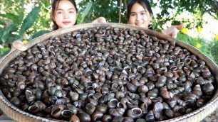 'Sweet Fry Snail With Noni Leaves Recipe - Cooking Snails - My Food My Lifestyle'