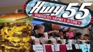 'Hwy 55 World Burger Eating Championships! Feat. Nathan Figueroa & Wayne Algenio | BeardMeatsFood'