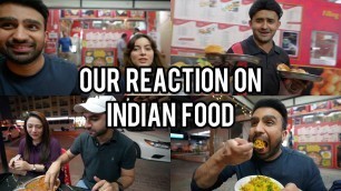 'OUR REACTION TRYING INDIAN FOOD | VLOG 213'