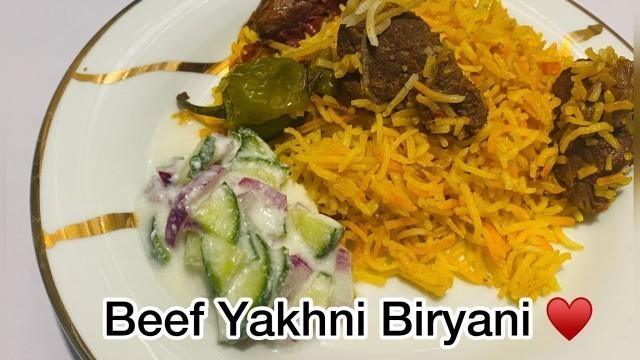 'Beef Yakhni Biryani ♥️ by Food Addiction #beefyakhnibiryani #foodaddiction'