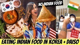 'Eating only Indian FOOD Challenge in KOREA