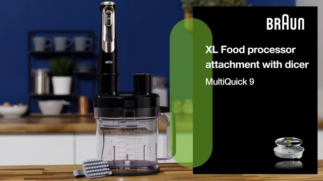 'MultiQuick 9 | How to use the XL Food processor with dicer'