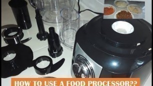 'HOW TO USE A FOOD  PROCESSOR. UNBOXED. Tieasy 10 Cup Kitchen Food Processor.'