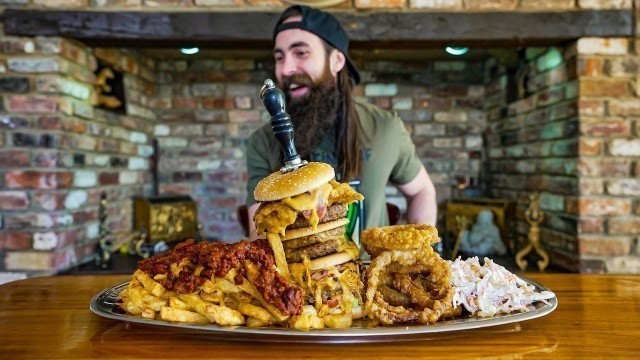 'THE UNDEFEATED \'ANCHOR BURGER\' CHALLENGE | BeardMeatsFood'