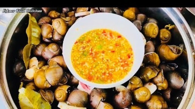 'How To Cook Steam Field Snails | Yummy cooking snail recipe | Khmer Food Delicious'