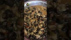 'Tasty snails curry with herbs#snail#food#cooking#shorts'