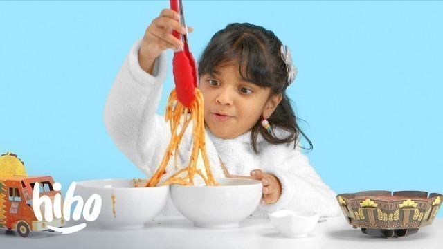 'Kids Try Popular Foods from India, Italy and the U.S. | Kids Try | HiHo Kids'