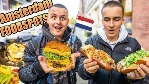 'WIR testen TOP FOOD HOTSPOTS in AMSTERDAM I Burger, Waffeln, Pancakes... 