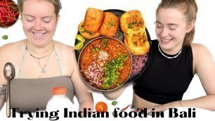 'Indian Restaurants In bali I Indian Food in Bali I Foreigner Trying Indian Food I'