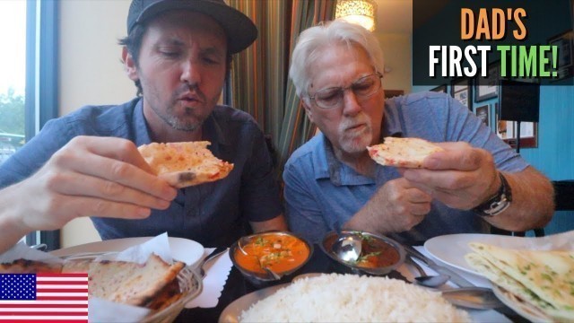 'American Tries INDIAN FOOD For 1st Time 