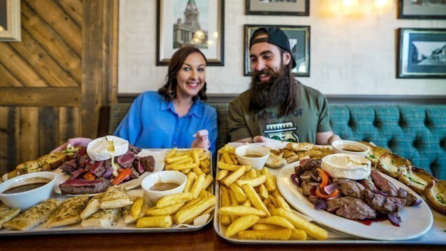 'THE STEAK FONDUE CHALLENGE | FEATURING SISTER BEARD | BeardMeatsFood'