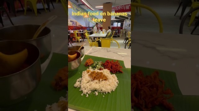 'Indian food on banana’s leave #food #4k #indianfood'