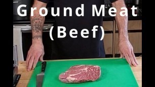 'How to make Ground Meat in a food processor.'