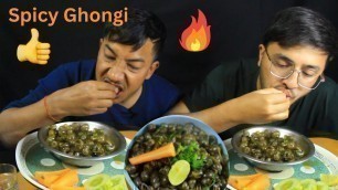 'Spicy Ghonghi Eating || Famous Tharu Food || Snail Mukbang || Kasari Khane hola !! @slworld9949​'