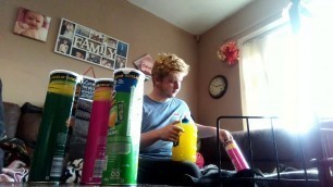 'Ben attempts to do the beard meets food pringles challenge'