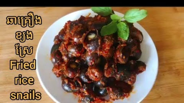 'Special foods, How to cook rice snails #Vanndy Cooking'