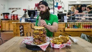 '\"I HAVEN\'T SEEN ANYONE FINISH UNDER 2 HOURS\" STOMP\'S BURGER CHALLENGE | TEXAS EP.4 | BeardMeatsFood'