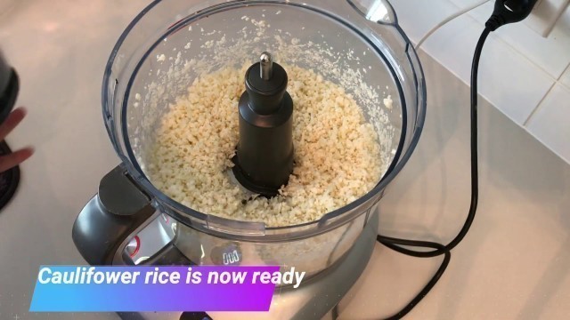 'How to rice cauliflower | Keto Cauliflower rice using food processor'