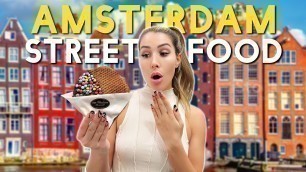 'Amsterdam STREET FOOD Tour (Trying Dutch Herring, Stroopwafels + Bitterballen)'