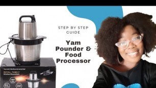 'How To Pound Yam With a Food Processor| POUND YAM IN 2 MINUTES