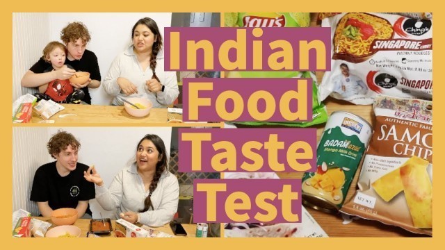 'Trying Indian Food + Indian Food Taste Test + Indian American Couple + Indian Mukbang'