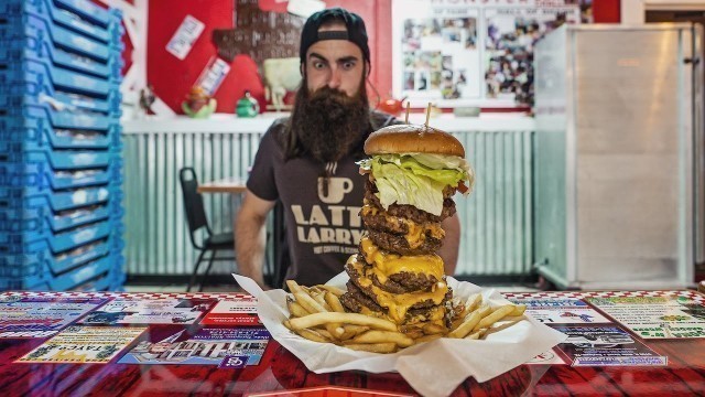 'BURGER BARN\'S MONSTER BURGER CHALLENGE | TEXAS EP.2 | BeardMeatsFood'