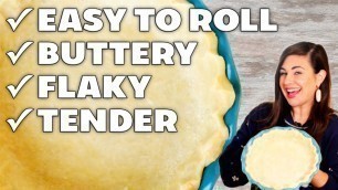 'How To Make PERFECT Pie Crust With Your Food Processor! (+ NO CRACK Rolling)'