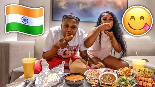 'WE TRIED INDIAN FOOD FOR THE FIRST TIME!! *MUKBANG*