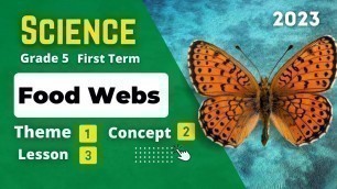 'Grade 5 | Science | Unit 1 - Concept 2 - Lesson 3 - Food Webs'