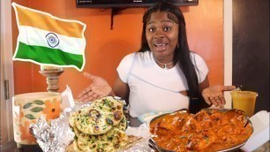 'Trying INDIAN food for the first time Mukbang | Get to know me'