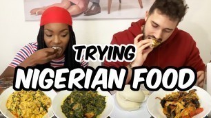 'WE TRIED NIGERIAN FOOD | EGUSI, FUFU AND... SNAILS! 