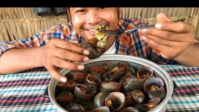 'Cooking Turbo Snails Recipe - Cooking Snail for Food Eating delicious'