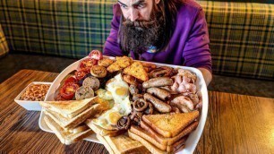 'THE TRAP\'S UNBEATEN FULL WELSH BREAKFAST | BeardMeatsFood'