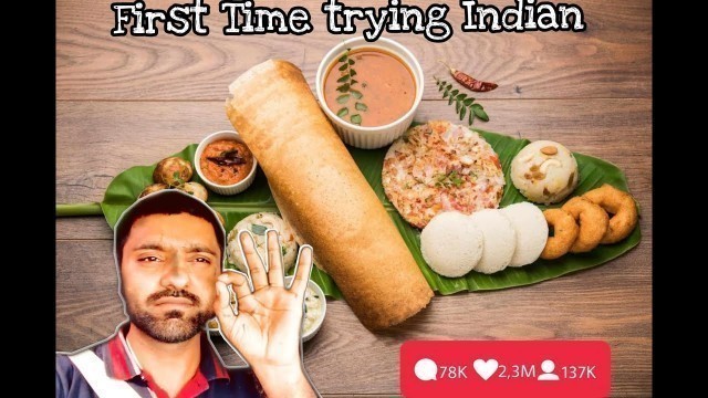 'First Time Trying Indian Food | Mazedaar | Pakistani Vlogger #dosa #iddli #food'