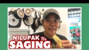 'Nilupak na saging using food processor #nilupak'