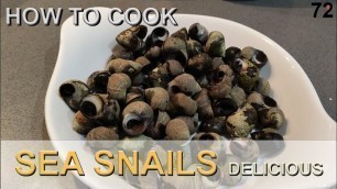 'how to cook SEA SNAILS delicious!!! | 72. typical spanish food | caracolillos'