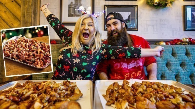 'THE DEEP FRIED CHRISTMAS NACHOS CHALLENGE FEAT. MRS BEARD | BeardMeatsFood'