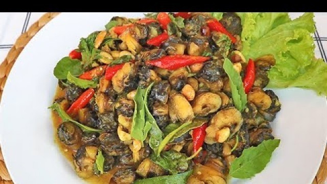 'Freshwater Snails Stir Fry Recipe-Khmer Food Cooking Chha Kroeung Snail | Cooking Show'