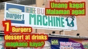 'Burger Machine food trip naman tayo | buy1 take1 burgers | batang 90\'s burger | Sulit na hamburger'