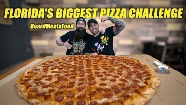 'Florida\'s BIGGEST PIZZA Challenge(36 in)!! Ft BeardMeatsFood'