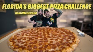 'Florida\'s BIGGEST PIZZA Challenge(36 in)!! Ft BeardMeatsFood'