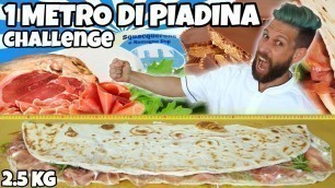 '1 METRO DI PIADINA Challenge - Crudo,Rucola e Squacquerone (TripAdvisor) Cheat Day - MAN VS FOOD'