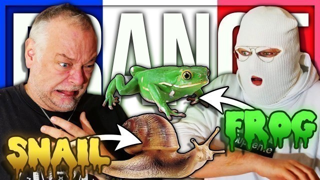 'ANOMALY AND PAPA EAT SNAILS AND FROGS (FRENCH FOOD)'