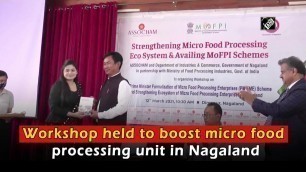 'Workshop held to boost micro food processing unit in Nagaland'