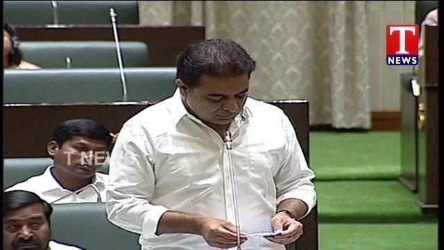 'Minister KTR  About Food processing Units |Assembly sessions |TNews Telugu'