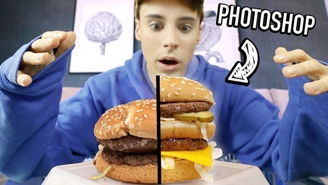 'i tried PHOTOSHOP tricks used in food commercials'