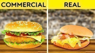 'Commercial Food Vs. Real Food || Special Tricks Advertisers Use to Make You Spend Money'