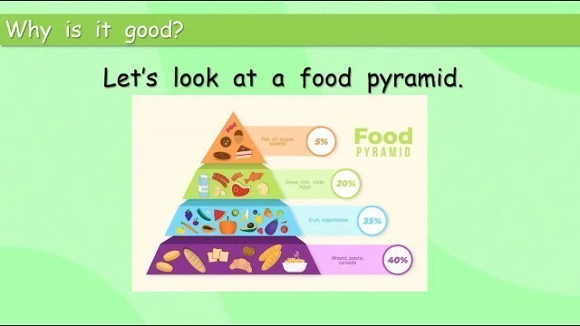 'The food pyramid will help us to get the best food. Grade 4 week 8 lesson 2.'