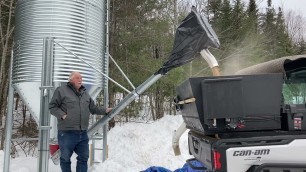 'Brownville man prepares feed for area deer'