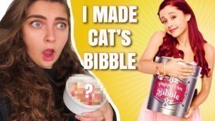 'i tried making Cat\'s bibble from Victorious.'